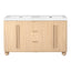 Double Sink Bathroom Vanity With Sinks, Soft Close Doors & 3 Drawers - Wood