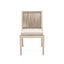 Cordoba - Dining Chair (Set of 2) With Acacia Wood Frame And Water Repellent Fabric - Beige / Yellow