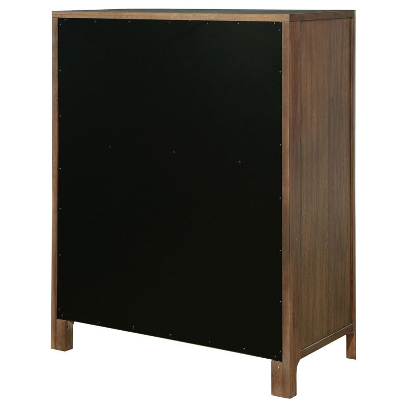 Verona - 5 Drawer Chest With - Walnut