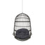 Rustic Hanging Basket Chair With Cushion