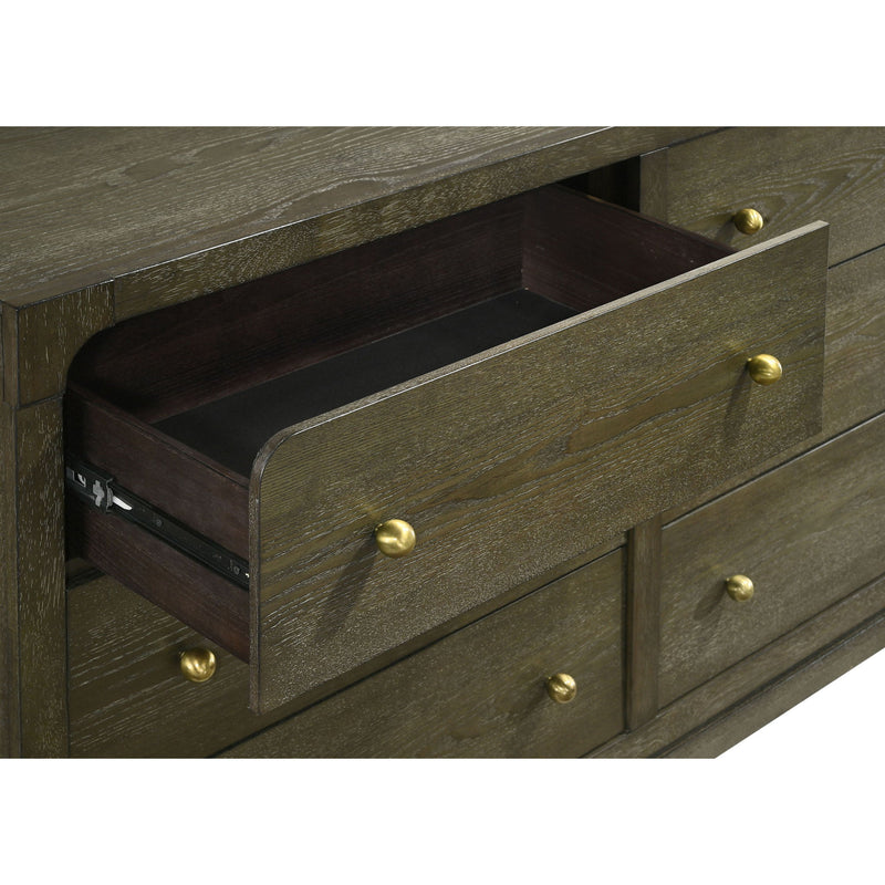 Sundance - 6 Drawer Dresser With Mirror - Dark Coffee