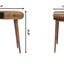 Writing Desk, Curved - Chestnut