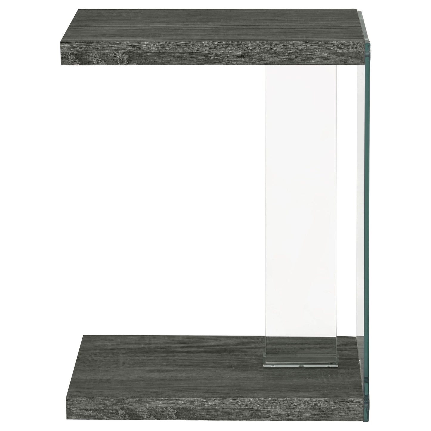 Sampson - C Shaped Side Table - Gray