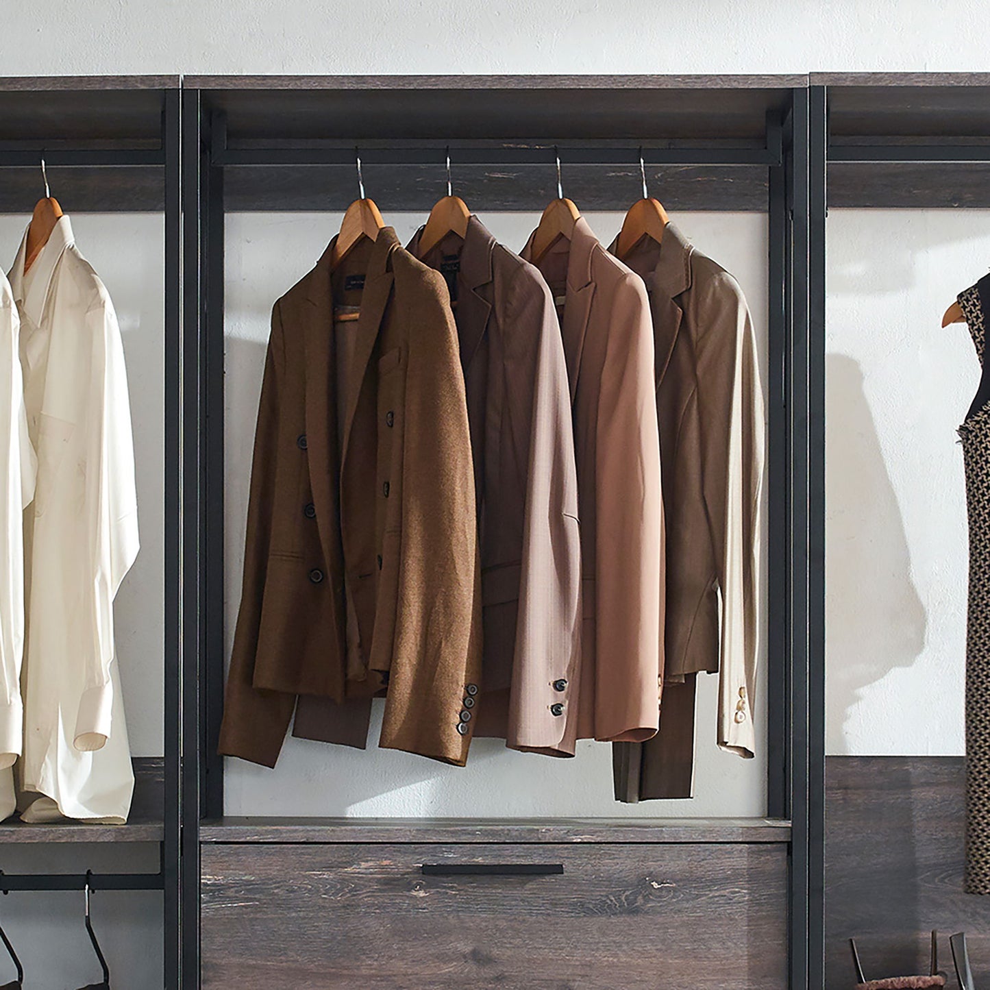 Monica - Walk-In Closet System - Rustic