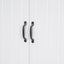 Modern Bathroom Storage Cabinet With Two Laundry Baskets, One Drawer, Adjustable Shelf