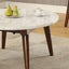 Gasha - Coffee Table - White Marble / Walnut