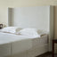 Hosford - Minimalist Upholstered Wingback Bed With Wood Base Platform