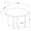 Larrabee - Round Dining Table - Mango Color
