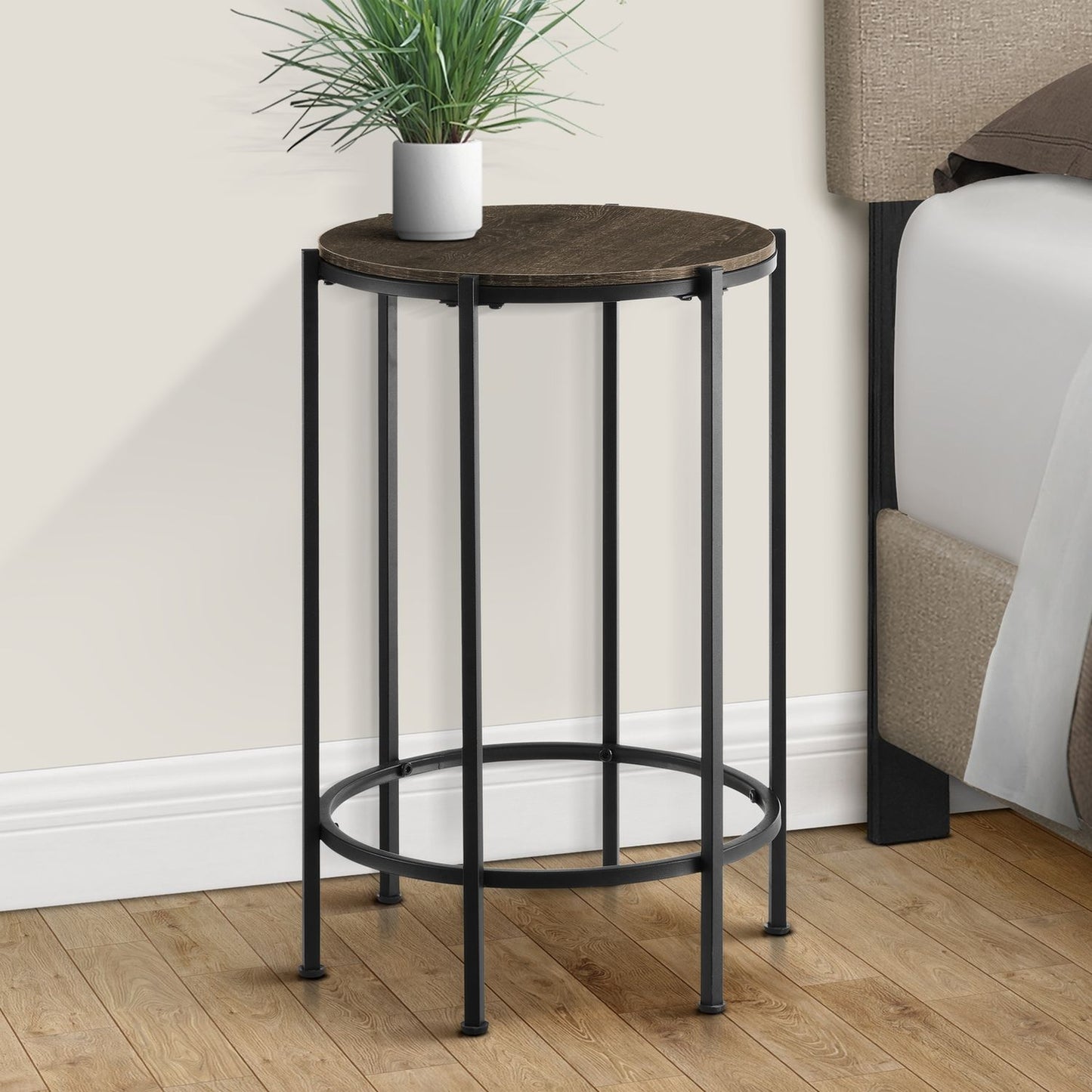 Contemporary Round Accent Table For Living Room