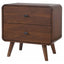 2 Drawer Nightstand - Walnut