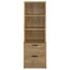 Geary - 3 Piece Bedroom Set With Bookcase Headboard