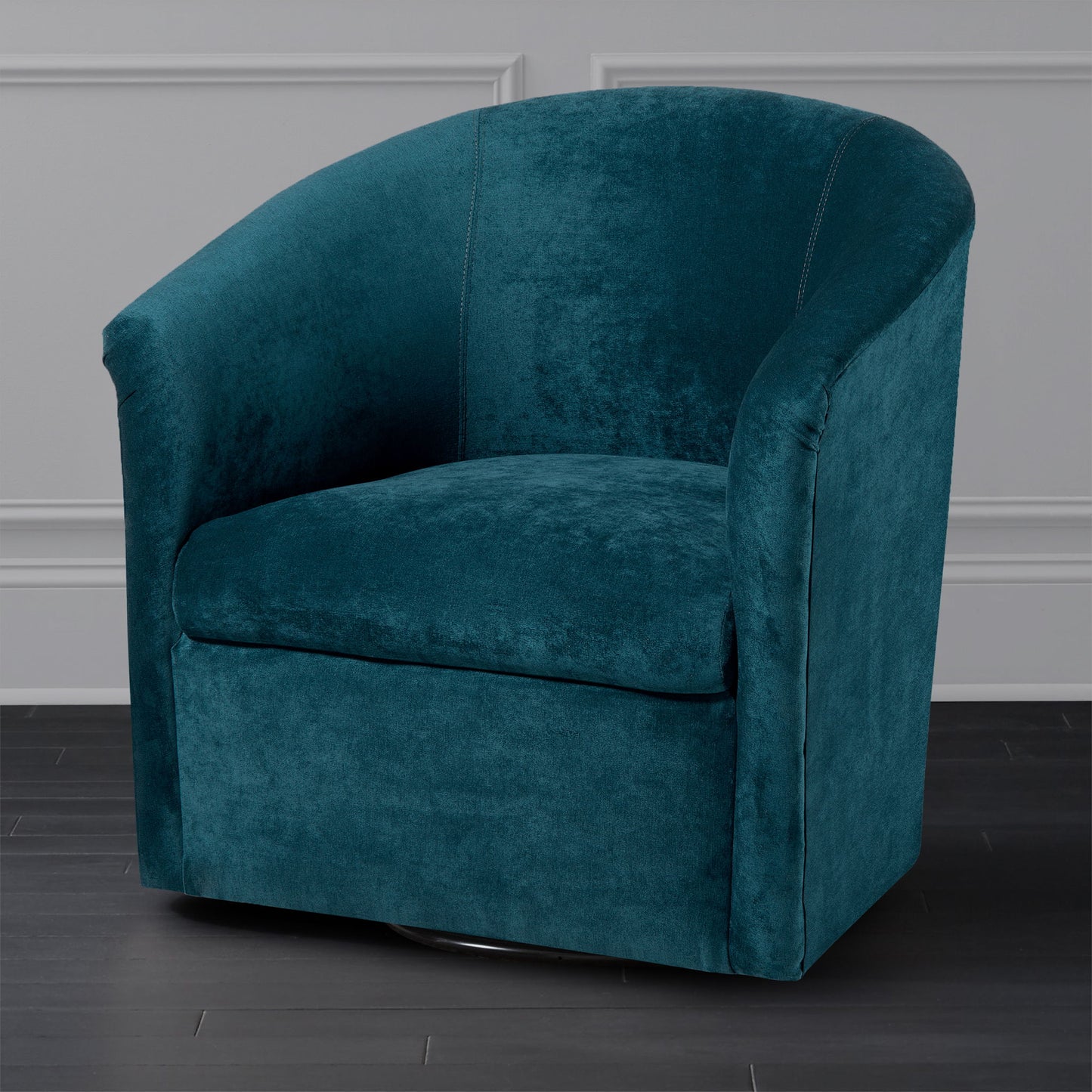 Eden - Swivel Chair With Upholstery And Hardwood Frame