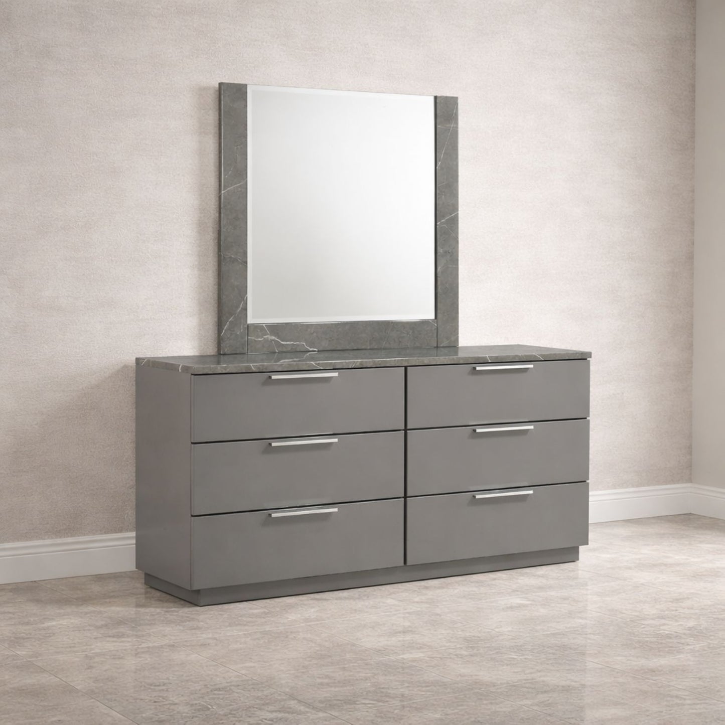 Elara - Dresser With Spacious Drawers - Gray