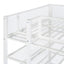 Loft Bed With 4 Tier Shelves And Storage