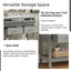Bathroom Vanity With Ceramic Sink, Tip Out Tray & 2 Full Extension Drawers