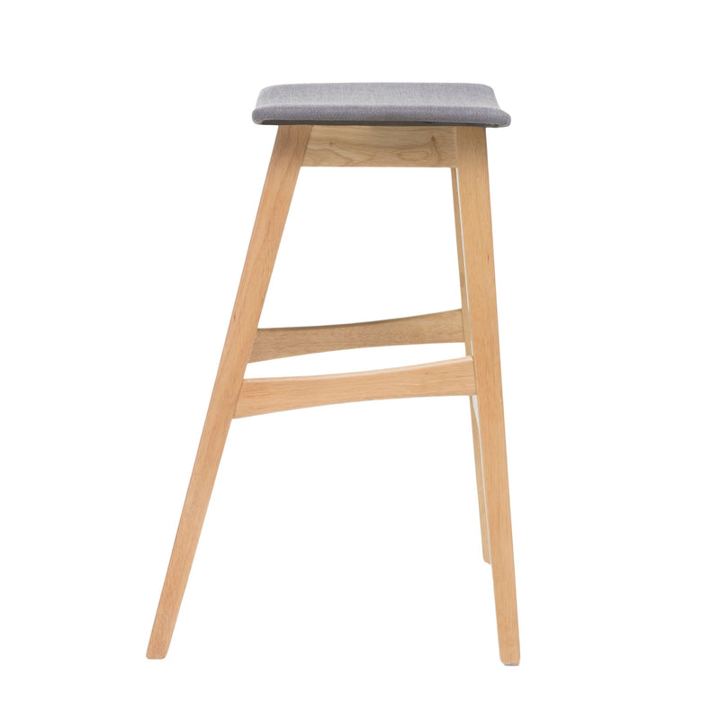 Modern Bar Stool Set With Upholstered Seating