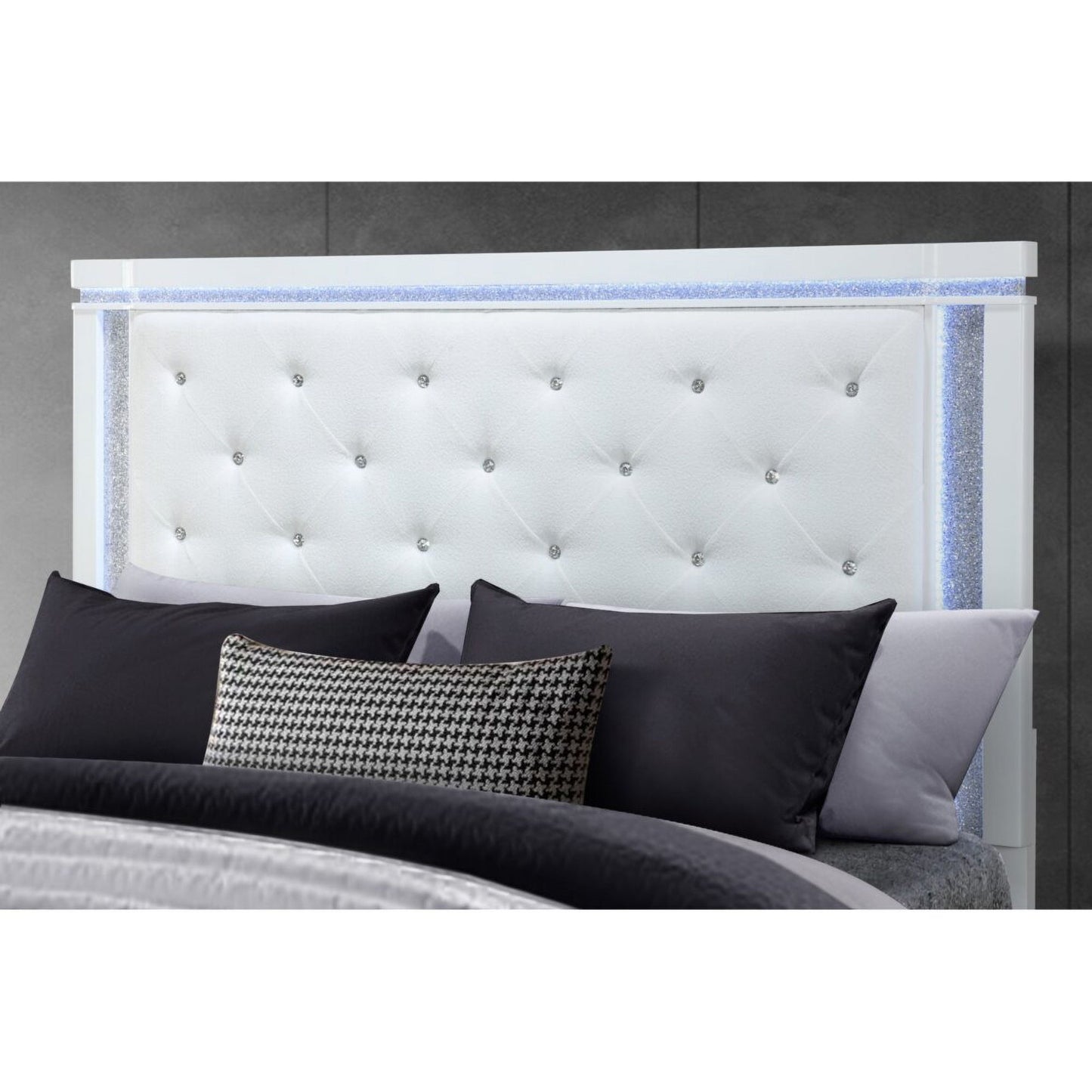 Adalid - Contemporary Bed With LED Lights