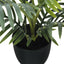 20" Tall, Artificial Plant, Palm, Indoor, Faux, Fake, Table, Greenery, Potted, Real Touch, Decorative - Green / Black