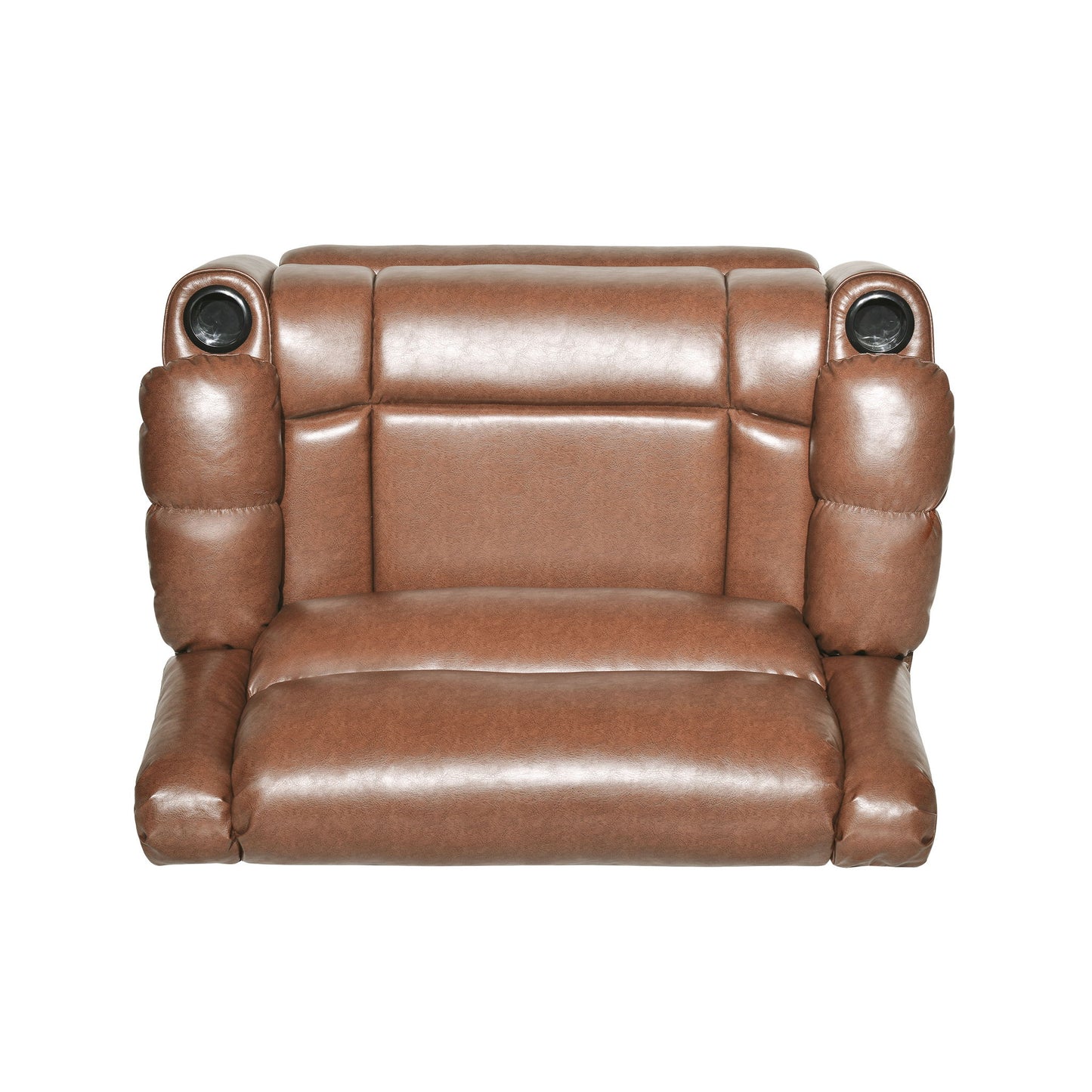 Tufted Design Wide Manual Recliner Chair