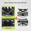 Outdoor Swivel Bar Chairs, 360 Degree Rotation, Ergonomic Backrest (Set of 2)