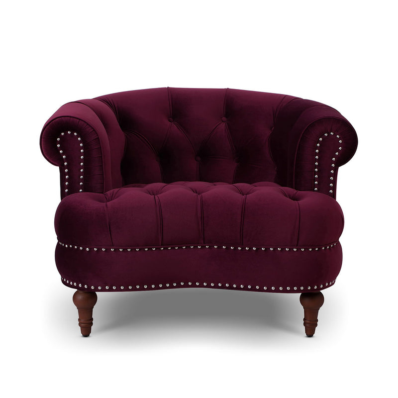La Rosa - Victorian Tufted Upholstered Accent Chair