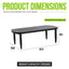 Outdoor Elegance Table, Rounded Corners