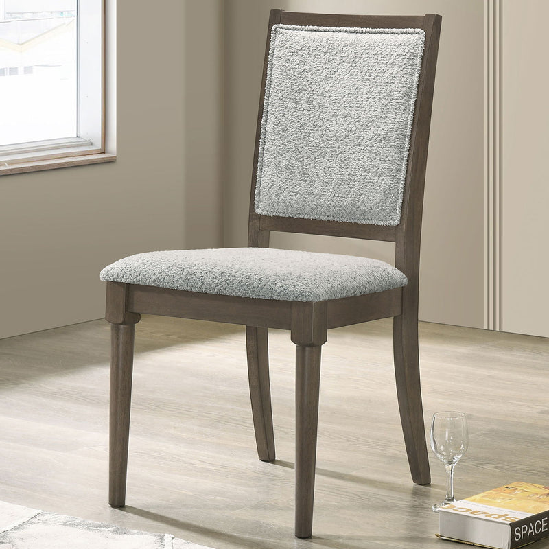 Perkins - Upholstered Dining Side Chair (Set of 2) - Dark Brown