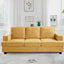 Modern Sofa, Comfortable 3 Seater Couch With Deep Seating, Loose Back Cushions, Wide Arms