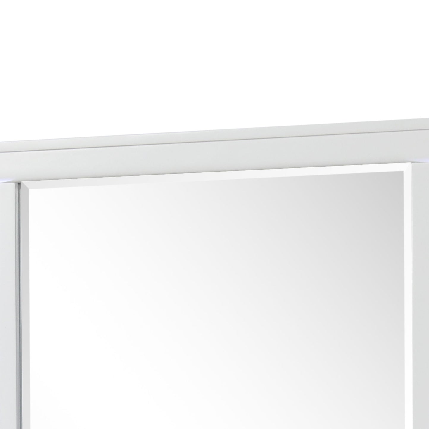 Abigale - Mirror For Dresser Top Made With LED (Includes Only Mirror) - White