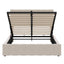 Elegant Upholstered Platform Bed With Hydraulic Storage System