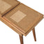 Larissa - Triple Accent Cane Bench - Beige
