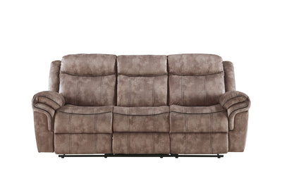 Zubaida - Two Tone Recliner Sofa With USB Port Drop Down Table