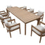 Wesley - Patio Dining Table With Self Storing Leaf - Light Brown