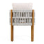 Outdoor Dining Chairs With Mix Rope Handles (Set of 2)