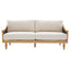 3 Seater Sofa With Rattan Armrests