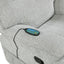Chablis - Glider Recliner With Heat And Massage - Mist Gray
