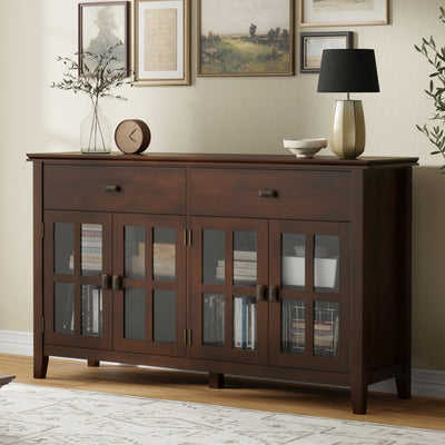 Artisan - Large 4 Door Sideboard Buffet - Russet Brown