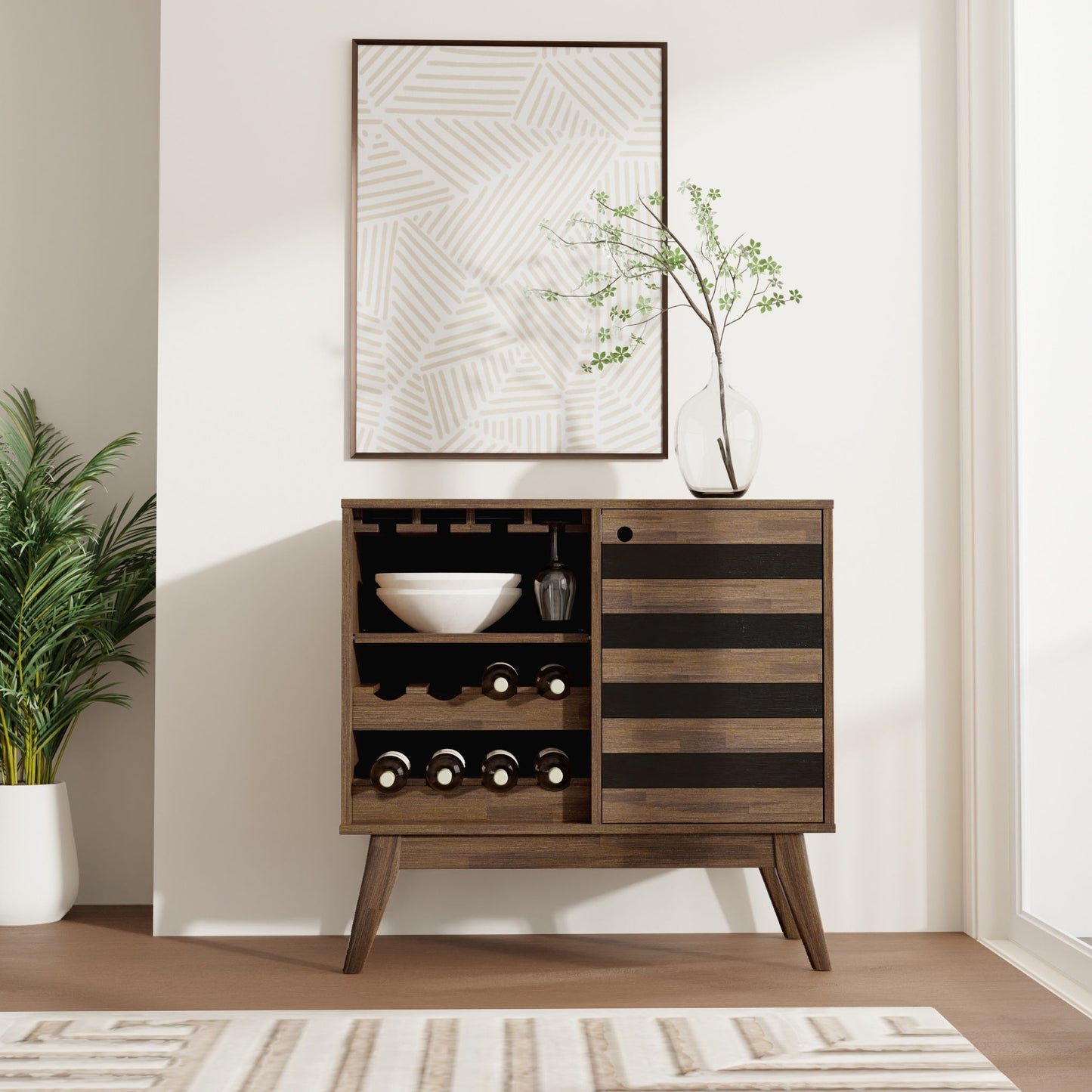 Clarkson - Wine Cabinet - Brown
