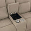 Slater - 3 Piece Upholstered Reclining Sofa Set And Built In Storage - Taupe