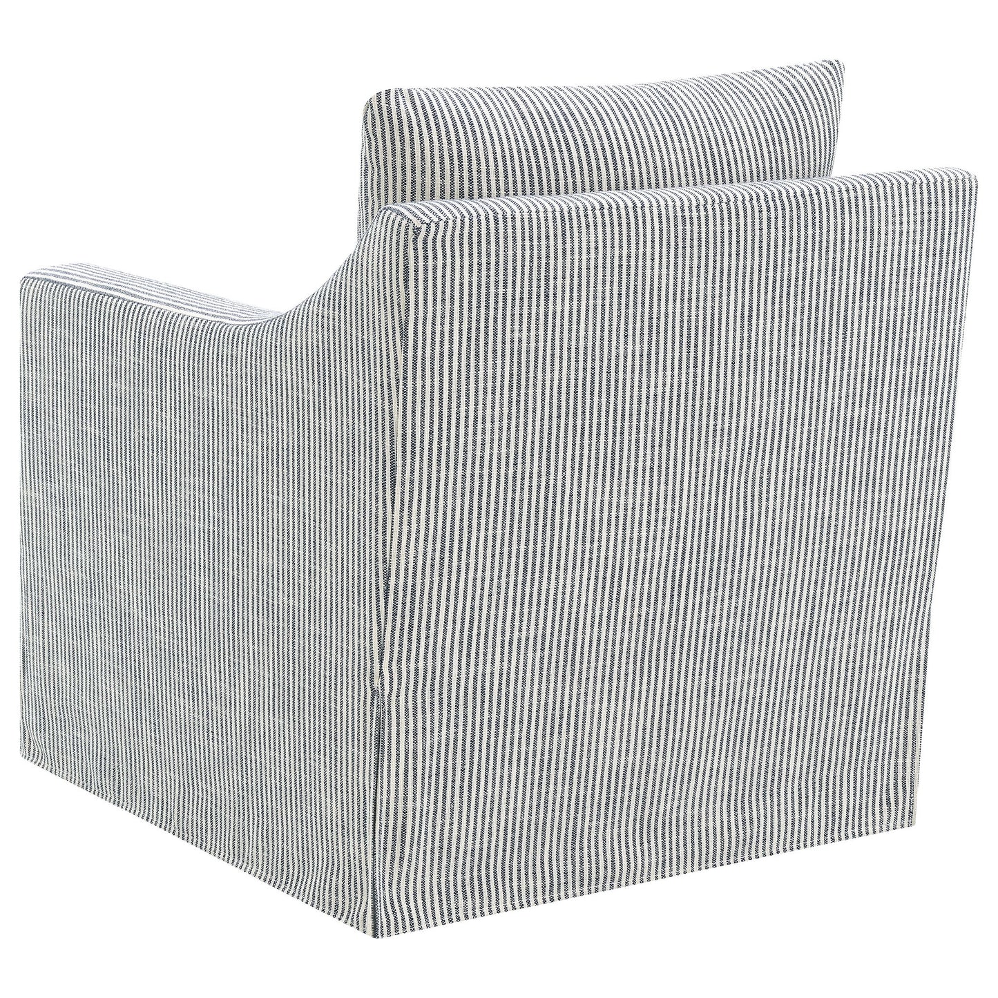 Merced - Upholstered Sloped Arm Accent Swivel Chair With 360 Degree Swivel Base - Gray