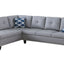 Irine - Sectional Sofa With Ottoman - Gray