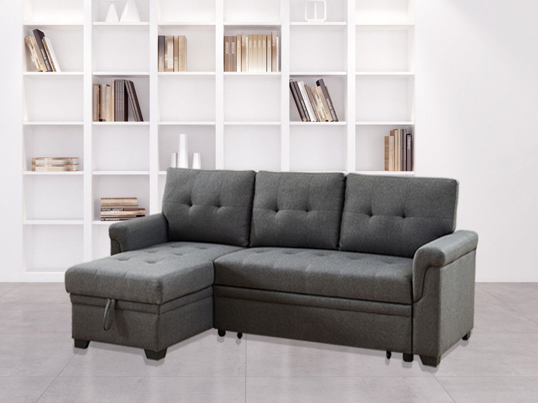 Destiny - Reversible Sleeper Sectional Sofa With Storage Chaise