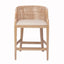 Casual Handcrafted Rattan Counter Stool