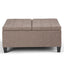 Harrison - Coffee Table Storage Ottoman - Tanners Brown