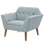 Modern Lounge Chair With Button Tufting
