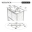 Softened Modern Bathroom Vanity With Sink