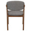 Modern Dining Chair And Zigzag Arm Design (Set of 2)