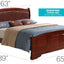Panel Sleigh Bed Elegantly Crafted