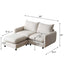 Oversize Modular Free Combination Sectional Sofa Couch With Ottoman For Living Room