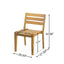 Outdoor 3 Pieces Dining Set, Round Bistro Set - Teak